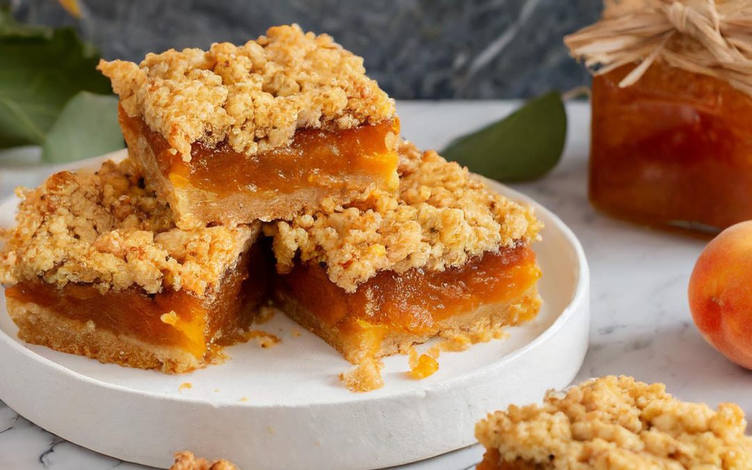 Apricot Walnut Crumb Bars Are An Irresistible, Perfect Balance of Sweet and Tangy Delight